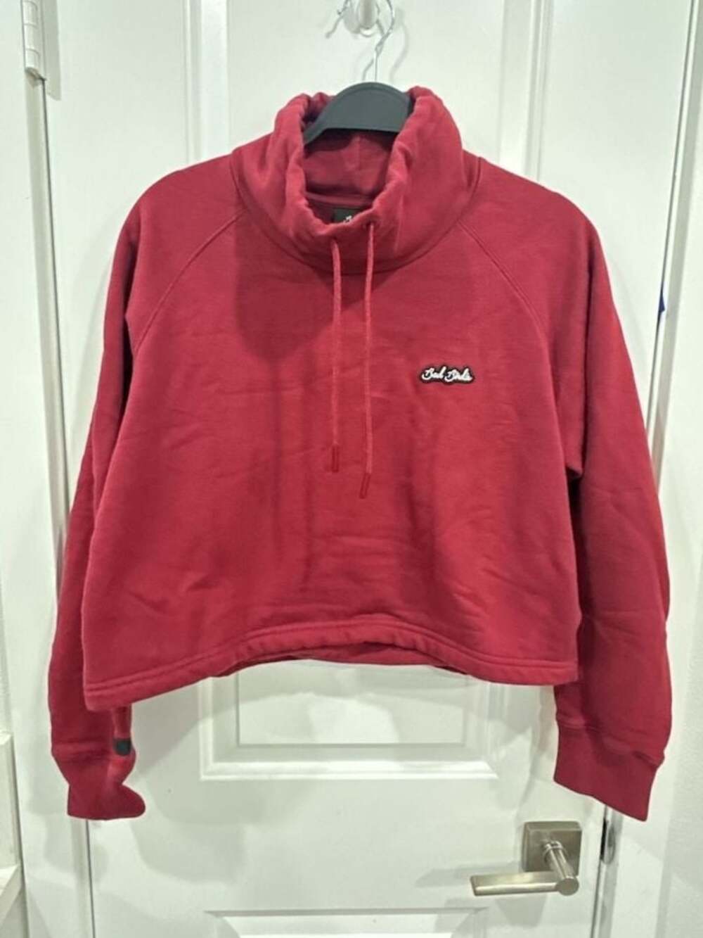 Bad Birdie Women's Rec League Cowl Neck Crop Hoodie